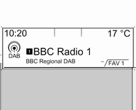 42 Radio Digital lydkringkasting (ikke tilgjengelig for CD 300) Digital lydkringkasting (DAB) er et nyskapende og universelt kringkastingssystem.