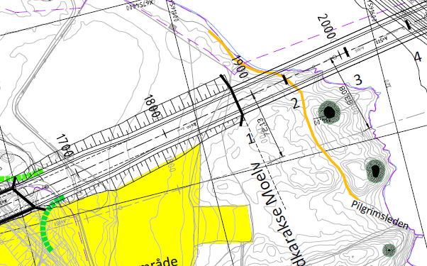 For å opprettholde denne, og for å spare strandsonen for mest mulig inngrep, legges det opp til å lage ei bru i kombinasjon med landkaret.