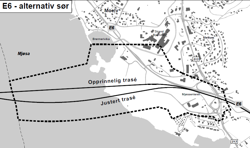 Konsekvensvurdering alt. sør i Moelv, E6 Moelv Biri, kommunedelplan med KU 7 1.1 Planområdet Planområdet som det er varslet oppstart for ligger i sin helhet innenfor Ringsaker kommune.