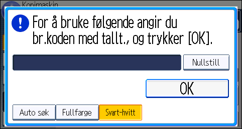 Når autentiseringskjermbildet vises Når autentiseringskjermbildet vises Hvis Grunnleggende autentisering, Windows-autentisering, LDAP-autentisering eller Integrasjonsserverautentisering er aktiv,