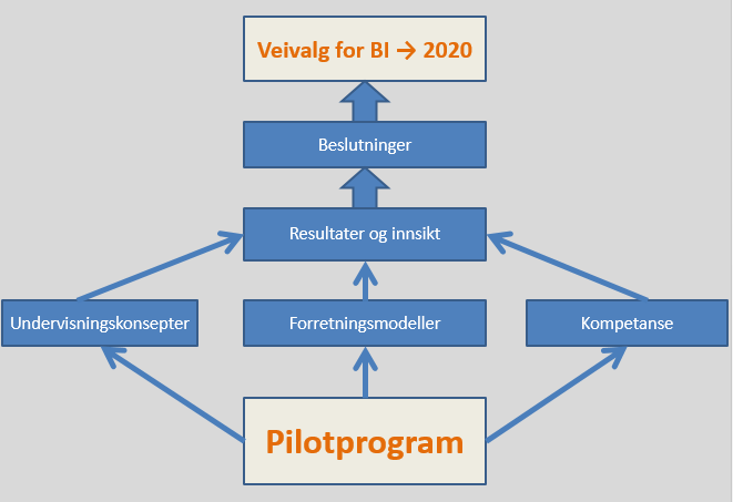 Spesielt om søknadsprosjektet Organisering Prorektor Studier og programmer Dag Morten Dalen er organisatorisk eier av Pilotprogrammet.