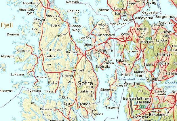 I sør går det bru til Tyssøy som ligg i Sund kommune. Bjorøyna har eigen skule og barnehage. Planområdet ligg i sjølve Breidvika og vest for denne og søraust for Bjorøyna skule.