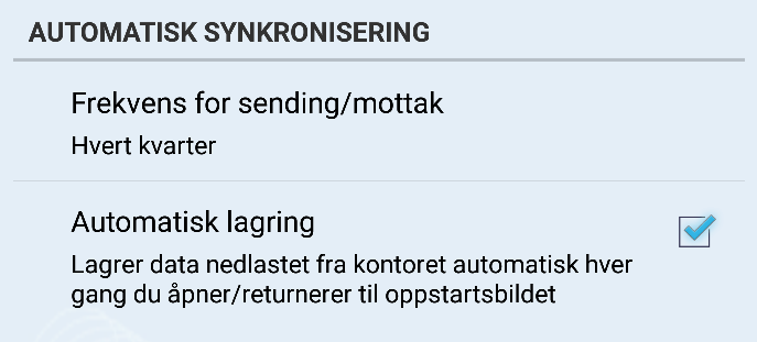 Helautomatisk synkronisering Nyheter i POCKETLINK versjon 15.