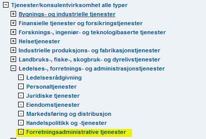 d. Legg inn bestilling av 2 typer oversettelser (2 bestillingslinjer); den første bestillingslinjen skal hete «Oversettelse av administrativ tekst fra bokmål til nynorsk, og den andre fra nynorsk til