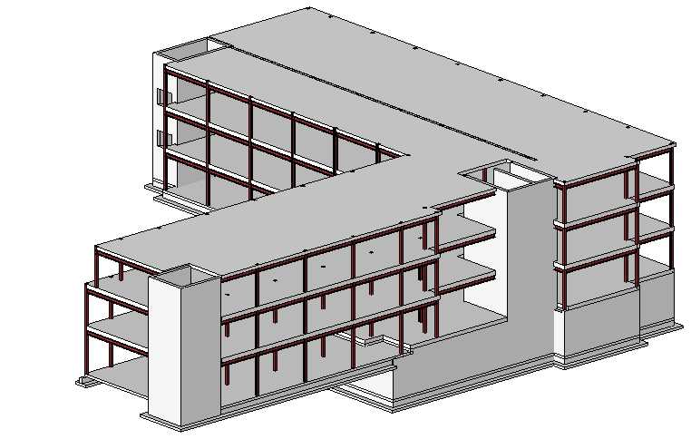 Side 43 av 195 4.1 - Presentasjon av byggene Som en case har vi i dette prosjektet modellert RIB-modeller for bygning 302 og Studenthuset som skal føres opp ved Universitetet i Stavanger.