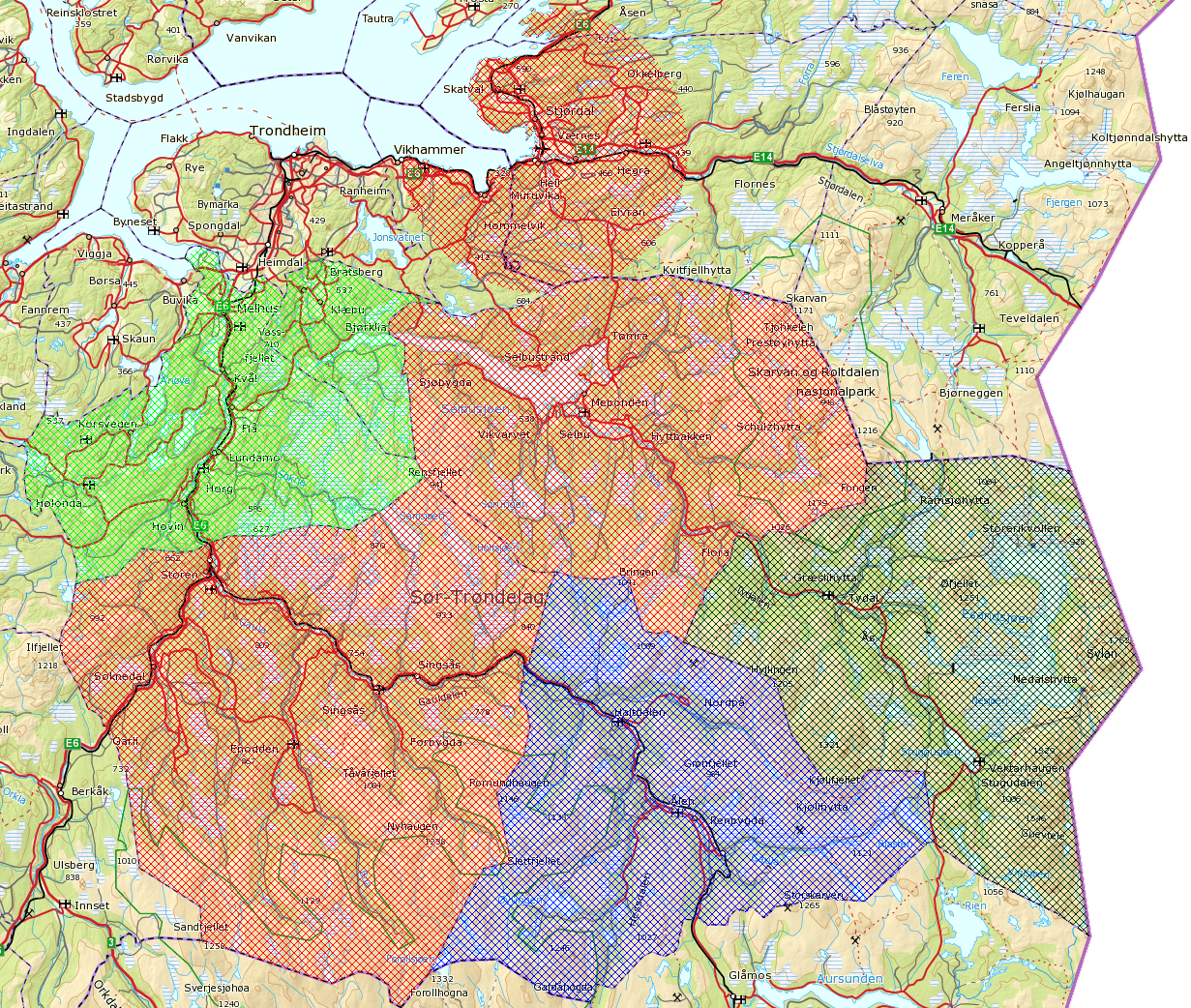 Sør-Trøndelag og Nord-Trøndelag 6700 km2 ønskes skannet i 2 pkt/m2 Prioritet 1: Selbu og Midtre Gauldal, deler av Stjørdal og