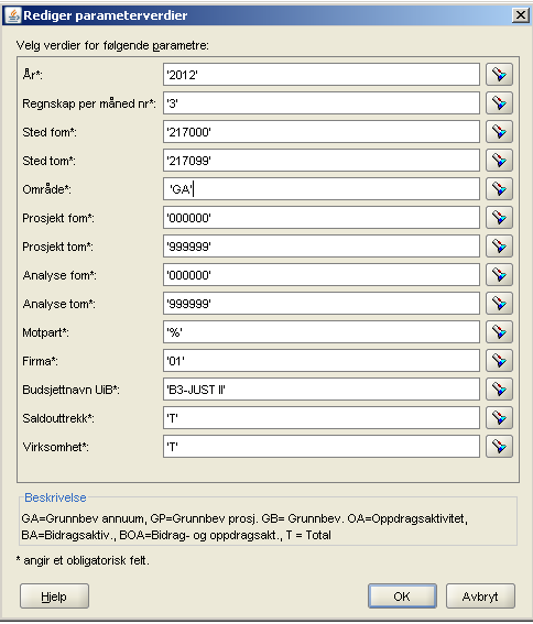 Hvordan ta ut rapporter i Discoverer Plus (6/6) Ny spørring?