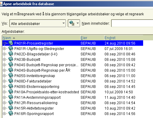 FORSKJELLIGE TYPER RAPPORTER PAUIB Brukertilkobling PAUIB R - D - S - B - A - Registerrapport Detaljrapport