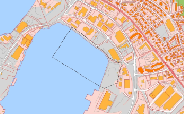 Beliggenheten for flerbrukshavna er nord for dagens terminalområde og fryselageret i Indre havn, Rønvikleira. Mot nordøst ligger bedriften MaxMat. Avgrensing av planområdet er som vist på kartutsnitt.