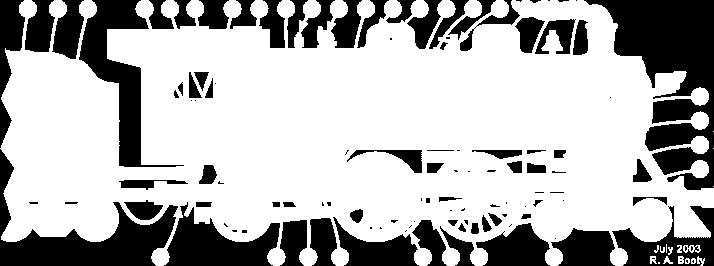 Fra 1880-årene og utover ble det gjort nye teknologiske forbedringer. Her vises en illustrasjon av et amerikansk lokomotiv fra 1914.