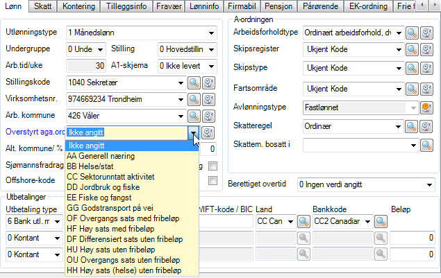 I den terminen bunnfradraget brukes opp kan du få en differanse mellom det som er beregnet i lønnsberegningen og det som er dokumentert i terminrapporten.