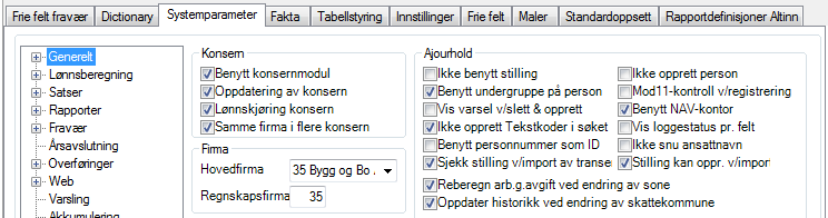 Reberegning automatposter på en person I menyvalg Systemadministrasjon Lønnsrutiner Reberegning automatposter Person kan du reberegne en person eller et utvalg personer.