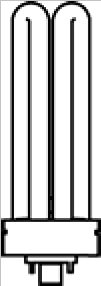 15 Tabell 4 Laveste merkeverdier for lysutbytte for lysrør med enkel sokkel med kvadratisk form eller (svært) høy ytelse Enkelt rør i ett plan, lampesokkel GR8 (2-stift), GR10q (4-stift) eller