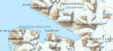 Lørdag, 22. august 09:45, 79 33 N Magdalenefjorden Gravneset er et kjent gravsted fra hvalfangsten på 1600 til 1700-tallet. I dag våknet vi opp til stålende sol, på vei inn i Magdalenafjorden.