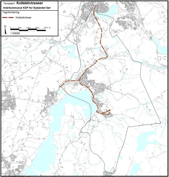 21 regionens byområde gjennom at ruten er koblet til det regionale omfordelingspunktet Sandnes.