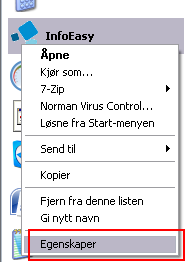 Sjekk om gjeldende programversjon av Diversebilagsmodulen ligger igjen i 0414 katalogen som da må flyttes til InfoEasy2 området. Eksempel.