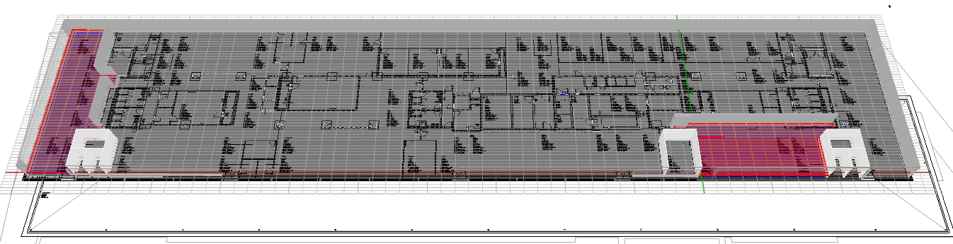 Gjennomsnittlig dagslysfaktor Hele rommet 0,5 m fra vegger Kontorlandskap SØ 3,9 3,6 Kontorlandskap SV 4,7 4,3 Tabell 4.1 Gjennomsnittlig dagslysfaktor for hele rommet og for hele rommet ekskl.
