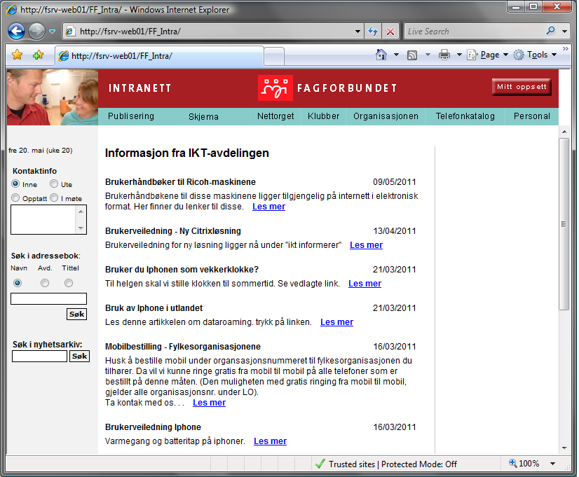 Følg også med på intranettet under "IKT informerer"