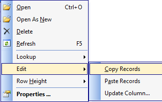 EXPORT TIL FIL (GRID INFORMASJON) Søk frem den informasjonen du ønsker å eksportere i grid.. Velg Export Grid fra Menu File.