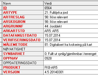 7.3. Opphav Når kommunen endrer eller lager nye AR5grenser og AR5flater, skal objektene kodes med Opphav er lik kommunenummer.