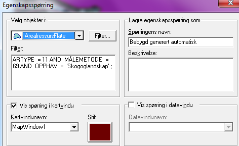 2 Finne bebygd areal som er generert automatisk. Ved oppgradering fra FKB-AR5 4.02 til FKB-AR5 4.