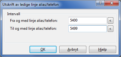 Linje alias/telefon Datakvalitet Under dette menyvalget er det samlet utskrifter som kan være til nytte for å sjekke kvaliteten på det som er registrert.