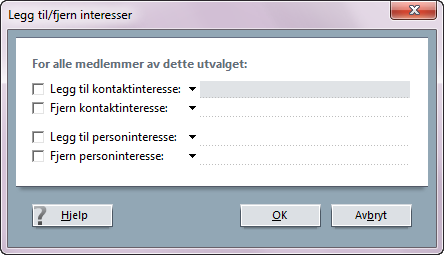 Tips: Hvis du klikker på oppe til høyre på medlemslisten i Utvalg-bildet, sorteres listen slik at de medlemmene som ble lagt til først, vises øverst for hver kontakt. 13. Klikk på Fullfør-knappen.