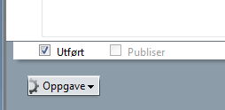 Feltet Type inneholder standard utgående e-postmal, som i SuperOffice Administration kan defineres per bruker.