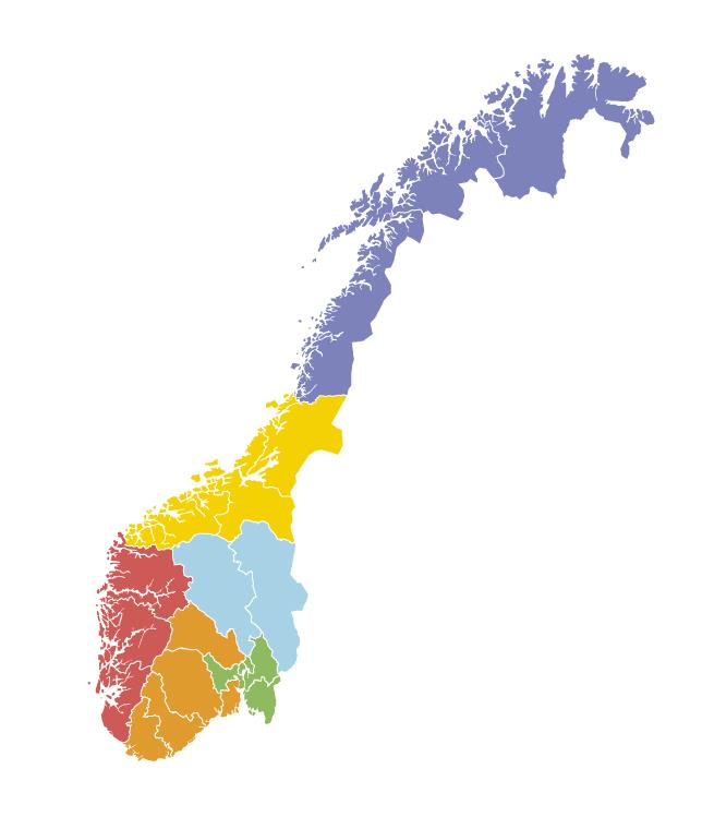 Utbyggingsplan for resten av landet Norge: