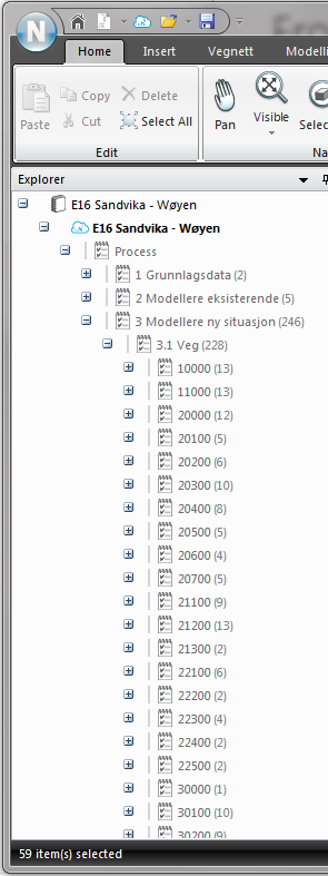 Revisjonskontroll modell = Oppgaverevisjon Task Revision: 10 000 (Road Design) D C B A Bus Stop