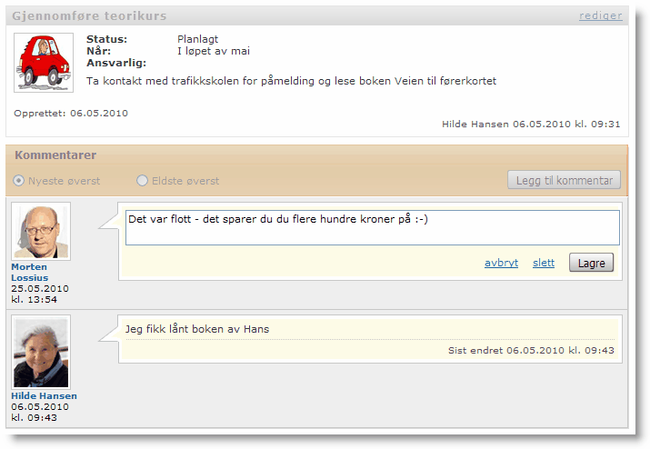 22 2.2.2 SamPro 4.0 Kartlegging Før en går i gang med å definere mål og aktiviteter er det ofte nødvendig å få beskrevet planeier sin situasjon innenfor aktuelle livsområder.