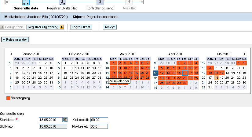 Merk! Enkel navigering kan gjøres ved å benytte disse knappene 3.4 Du vil nå komme inn på dette bildet.