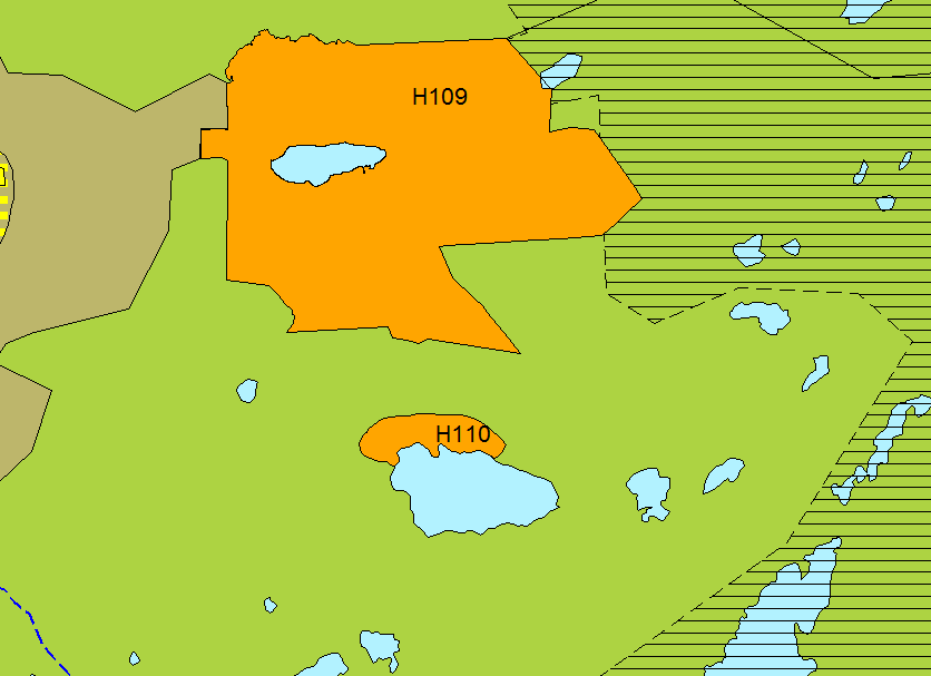 Innspill nr. 47 Område: H110 ved Tirifjellvatnet gnr 226. Misvær grunneierlag. Forslag: Grunneierlaget ønsker å utvide H110 ved Tirifjellvatnet til å gjelde et område som går rundt vatnet.