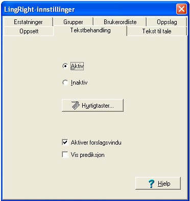 Figur 1: LingRight-ikonet LingRight er automatisk aktivert for å opna seg saman med Word eller Writer.