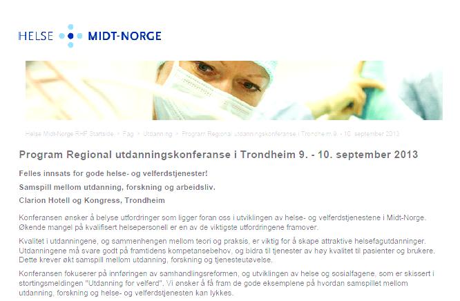 Helseutfordringer i region Midt-Norge (HUNT): Konsekvenser for fremtidens