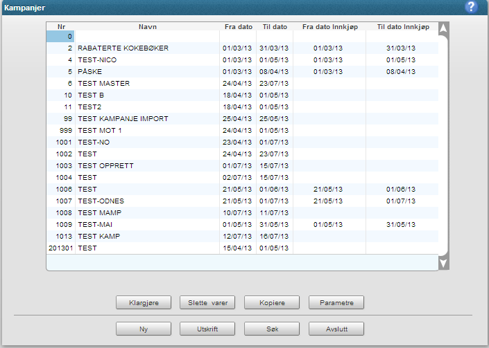 Page 3 of 13 Kampanjestyring (BD03) Kampanjestyring er videreutviklet i CS-Web.