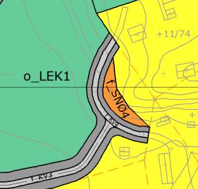 boliger. Det er satt av omtrent 1800 m 2 til dette.