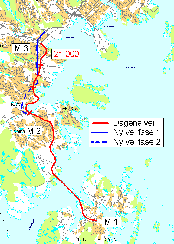 Vågsbygdveien- problem Dagens vei Tofelts vei med mange problemkryss Mye trafikk og økende vekst Skaper køer og forsinkelser i vest Metro 3 ruter i gjennomgående pendel gir forsinkelser både i