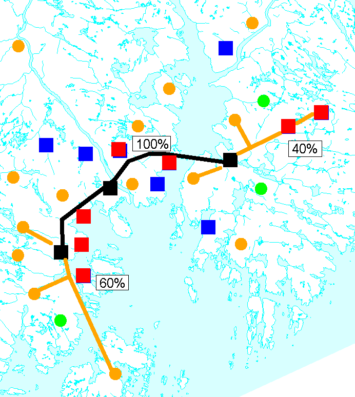 Reisemål - metrodekning Arbeidsplasser, skoler, helse,