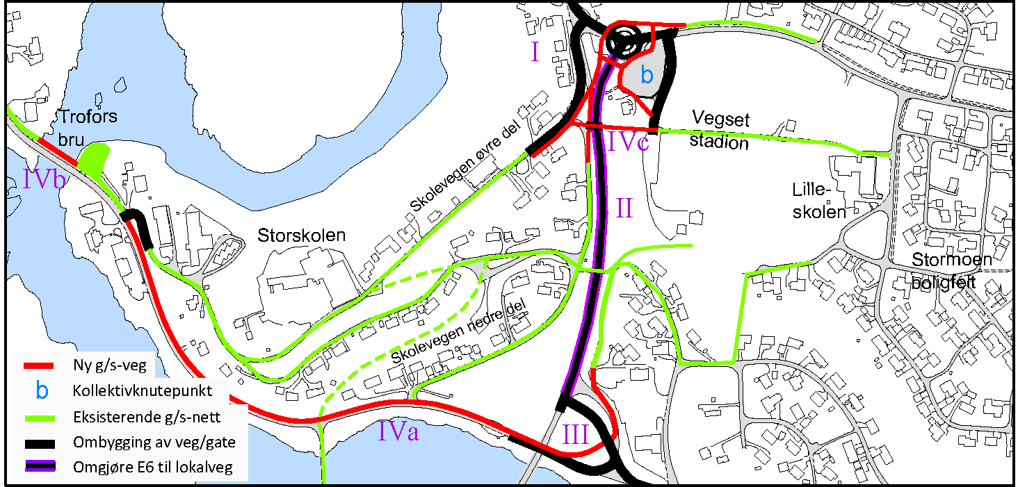 Side 45 av 55 Nytt kryss mellom E6 og kommunal veg.