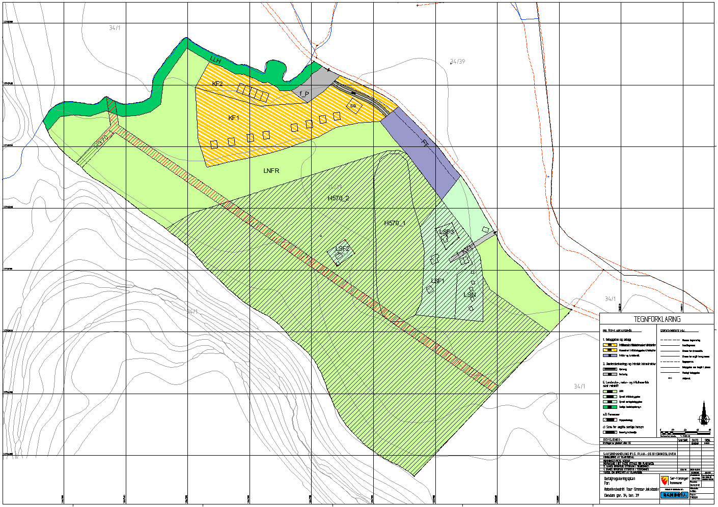 11 (31) 5. PLANFORSLAGET 5.1 Planlagt arealbruk Figur 7: Arealbruken i planen Se punkt 5.4 for oversikt over de ulike formål i planen. 5.2 Planens intensjon Hensikten med planen er å sikre nødvendige arealer og rettigheter for etablering av reiselivsbedrift på eiendommen i Grense Jakobselv.