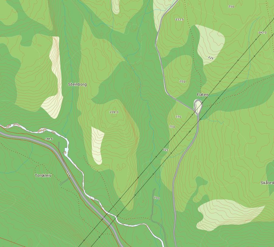 MASSEUTTAK/-DEPONI - DRIVENES Planbeskrivelse med KU ID 2012007 Eksisterende situasjon: I planområdet er det i dag noe skogdrift.