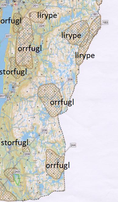 5.2.3 Utmarksressurser i influensområdet Jakt Det er fire viltlag som har jaktarealer innenfor influensområdet.