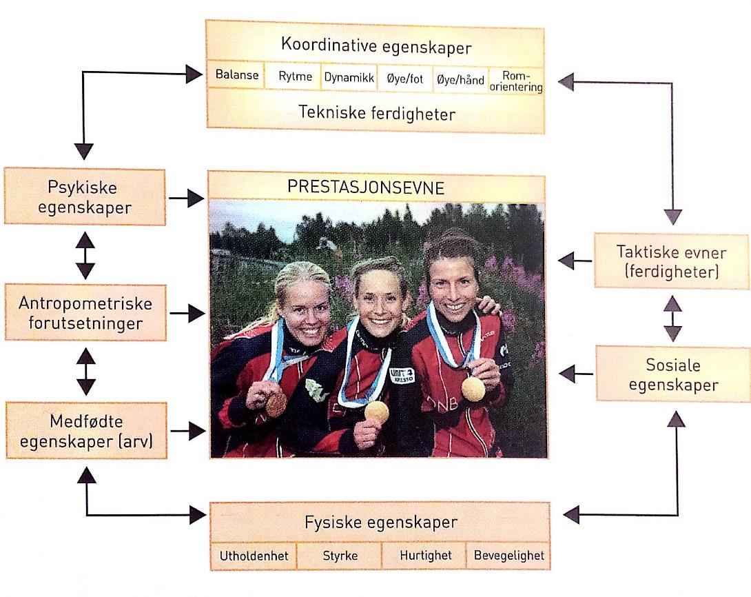 Prestasjon Tønnesen 1992, Gjerseth 1992 in Gjerseth & Johansen Trening og treningsplanlegging i orientering Frøyd 2015