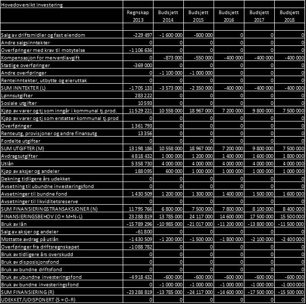 BUDSJETT 2015 ØKONOMIPLAN