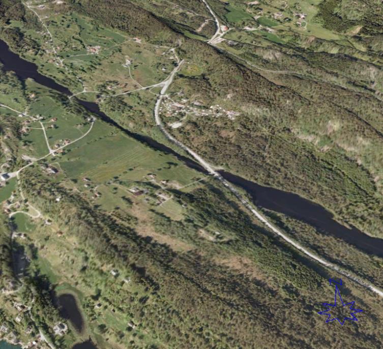 Grimstadfjellet Figur 11 Planområdet plassert i flyfoto. Kjelde: Norge i 3D. Hundvin Side 11 Lurefjorden NGIR Figur 12 Utsnitt som viser klassifiseringa til NVE. Kjelde nve.no. Kartutsnitt frå basen til NVE som viser at det i utløysingsområde og utløpsområde frå fjellet men at dette ikkje kjem i kontakt med campingområdet.