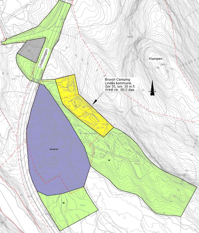 Side 7 Figur 4 Utsnitt av gjeldande kommuneplan for Lindås frå 2011-2023 med tittelfelt.