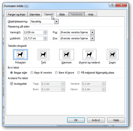 5. Jobbe med grafikk La tekst flyte rundt et bilde. Ved innplassering av bilder i en tekstramme kan man kan bestemme tekstens plassering i forhold til bildene.