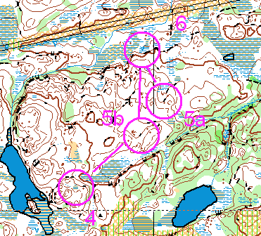 Her er 5b betydelig raskere enn 5a. Mens her er 5a og 5b ganske like i tid. Forsøk like etapper i løpstid og lik vanskegrad Dette er også et poeng.