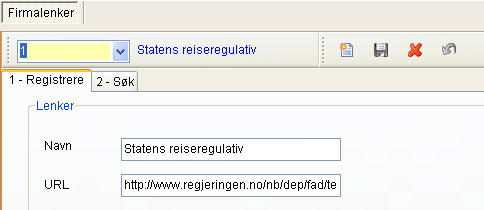 Sette opp lønnssystemet 8. Klikk. Definere lenker i Ansattportalen Du kan definere egen lenker for bedriften som blir tilgjengelig for alle ansatte i menyen i Ansattportal. 1.